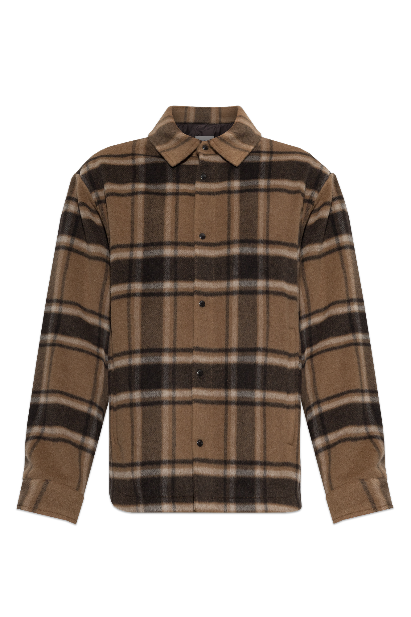 Brown Wool shirt jacket Moncler - Vitkac AS